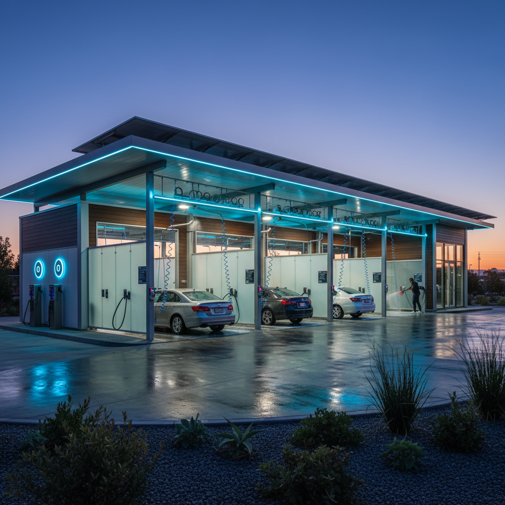 фото Дизайн автомойки самообслуживания: привлекательность и функциональность