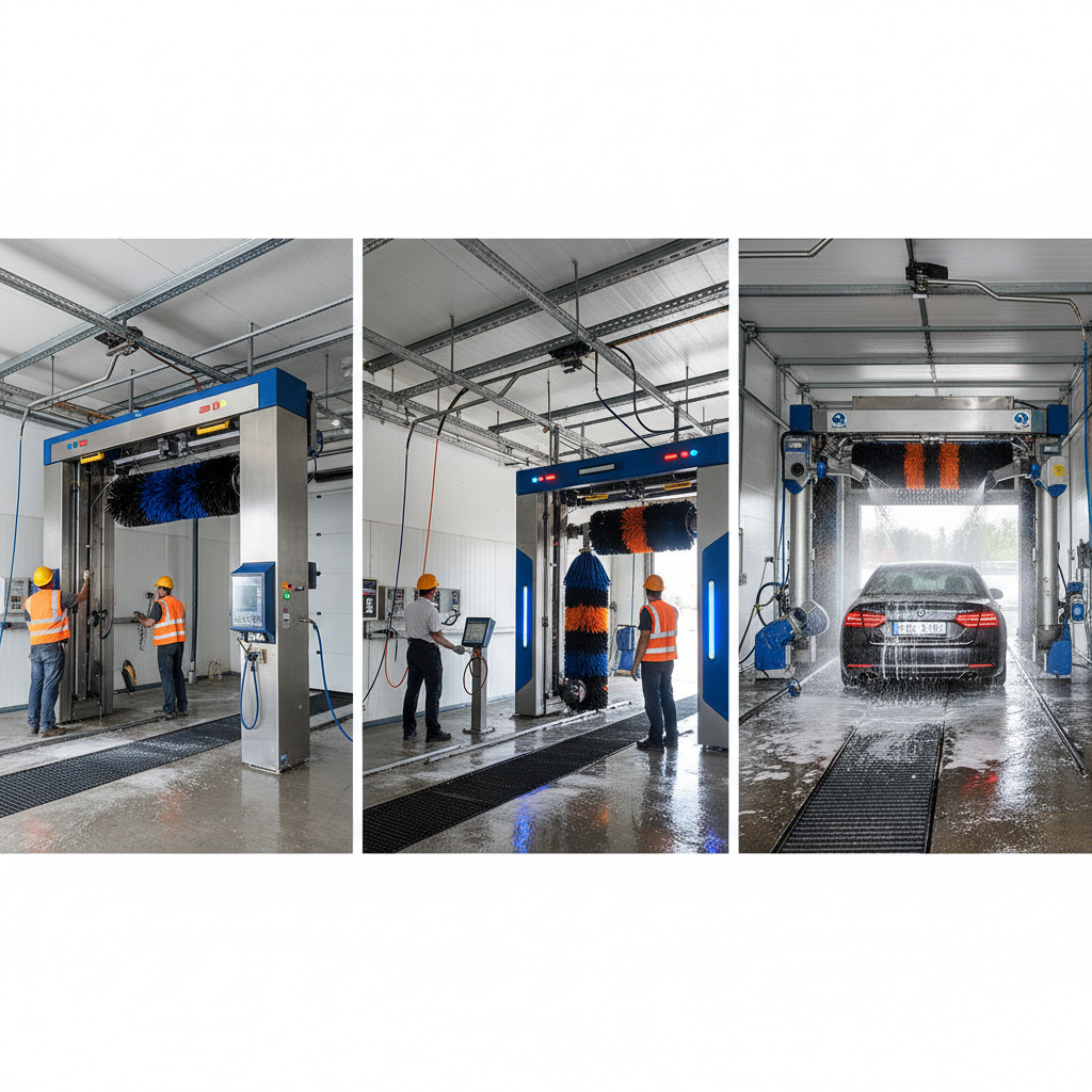 фото Монтаж оборудования автомойки под ключ: этапы и сроки