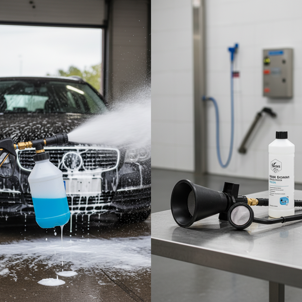 фото Пенные пушки для автомойки: принцип работы и обслуживание