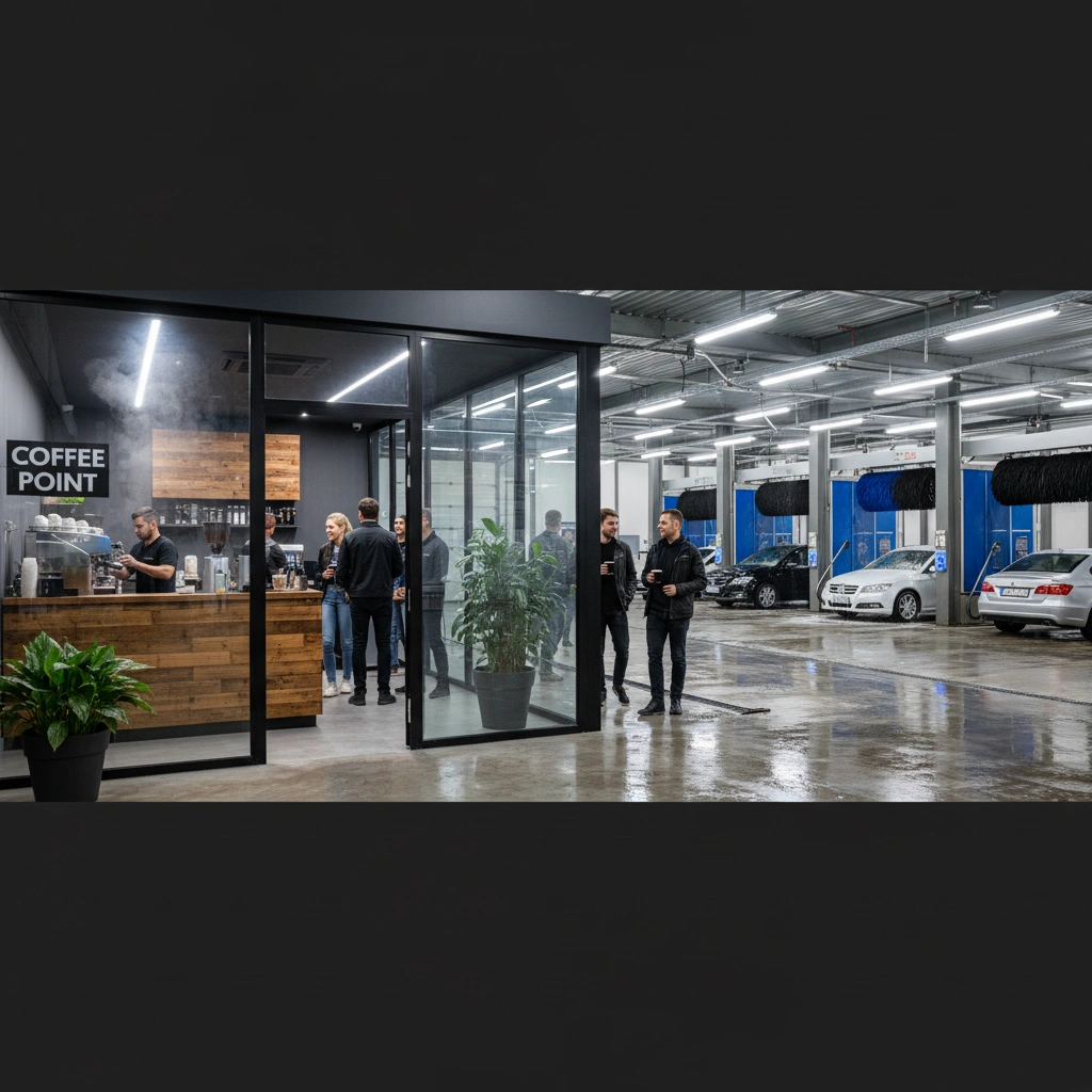 фото Кофе-пойнт на автомойке: рентабельность и организация