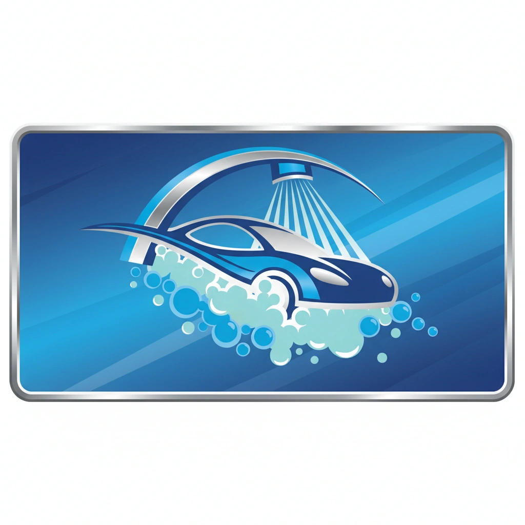 фото Вывеска автомойки: дизайн и требования