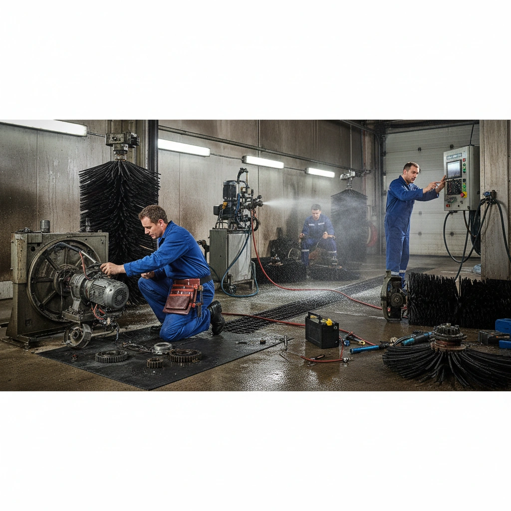 фото Ремонт оборудования автомойки: типовые поломки и их устранение