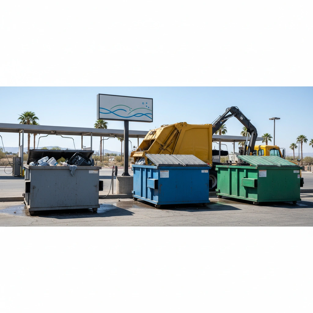 фото Мусорные контейнеры на автомойке: размещение и вывоз