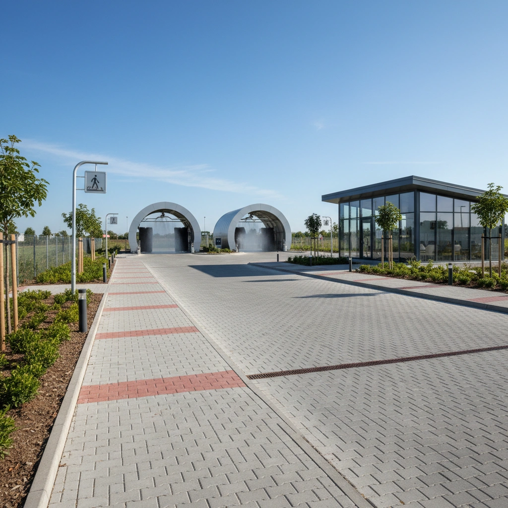 фото Пешеходные дорожки у автомойки: требования и обустройство